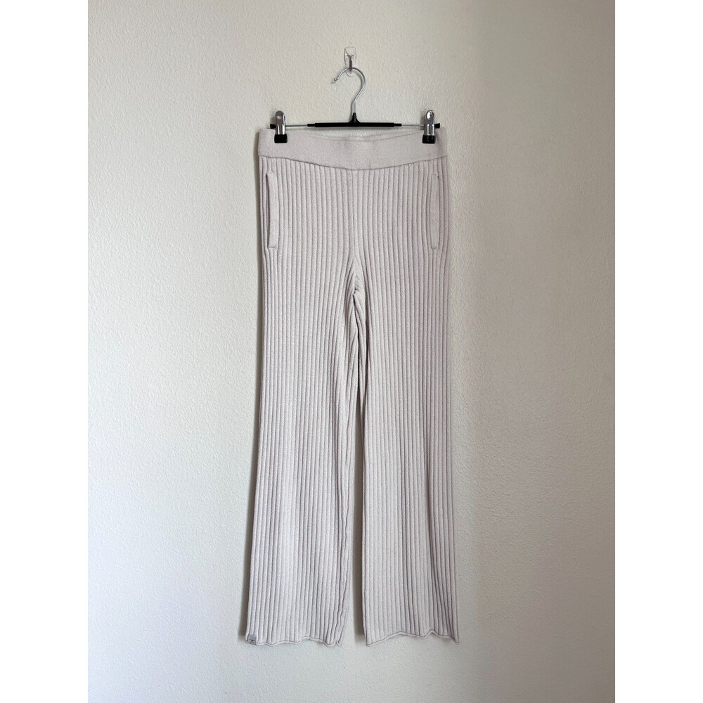 Barefoot Dreams CozyChic Ultra Lite Rib Rolled Edge Pant in Bisque Size XS